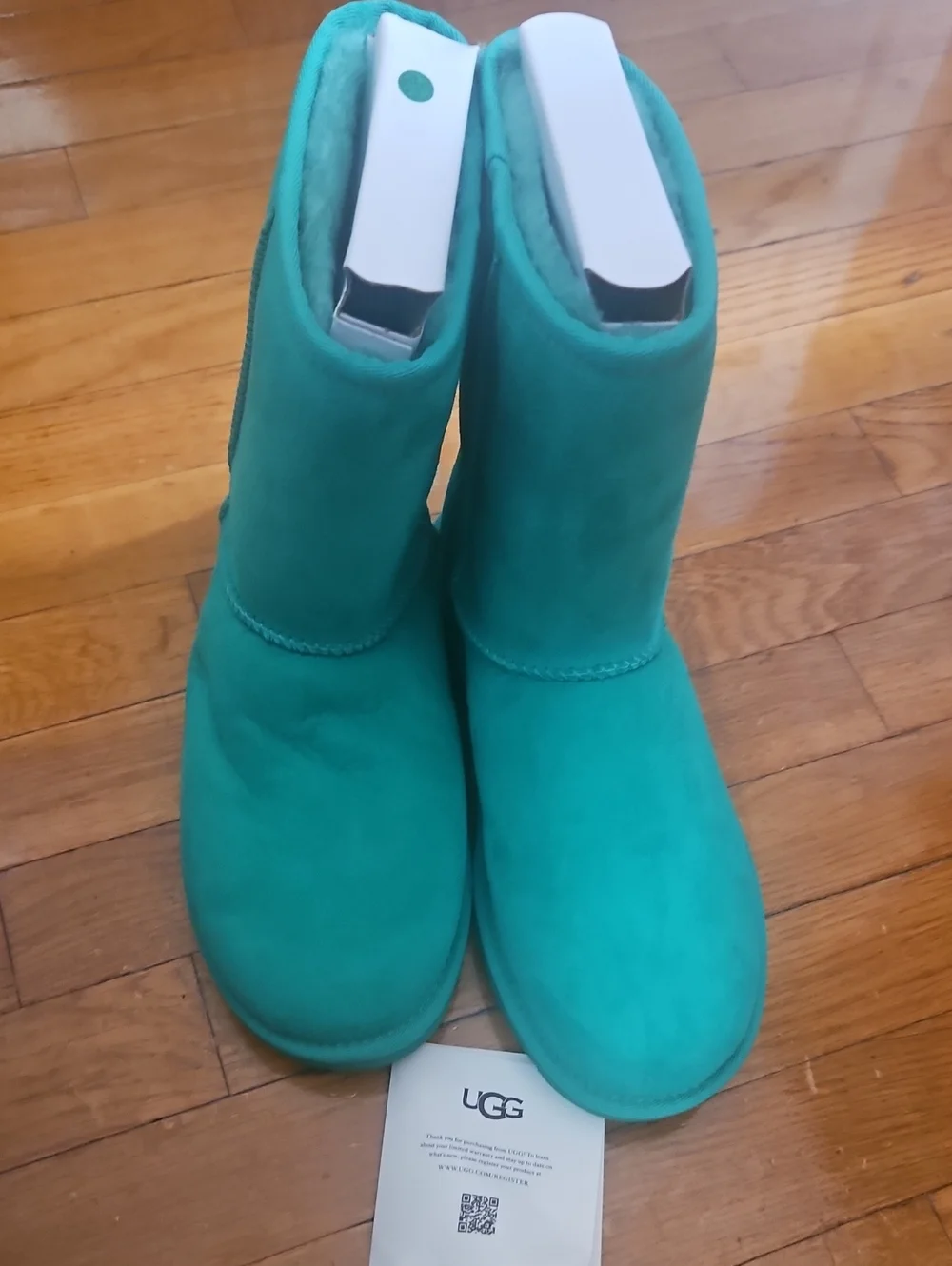 UGG Women's Short Boot in Teal Green